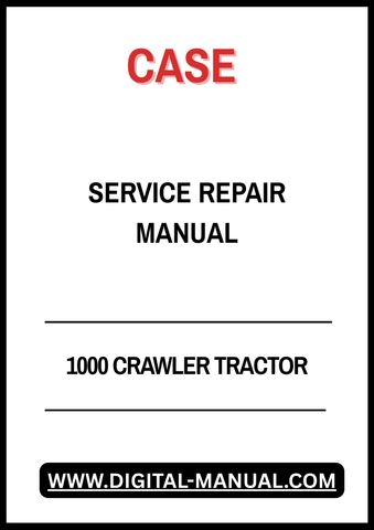 The CASE 1000 Crawler Tractor Service Repair Manual is an essential resource for anyone looking to maintain or repair their CASE 1000 tractor. This comprehensive guide provides detailed instructions, diagrams, and specifications to ensure that you can tackle any repair or maintenance task with confidence.