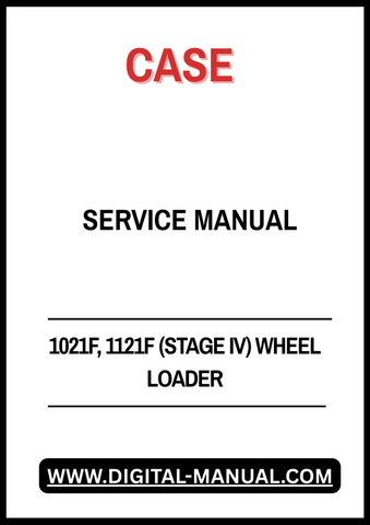 Enhance your maintenance capabilities with the CASE 1021F and 1121F (Stage IV) Wheel Loader Service Manual. This comprehensive guide is designed specifically for these models, ensuring you have the most accurate and detailed information at your fingertips. With part numbers and service procedures clearly outlined, you can tackle repairs and maintenance with confidence.