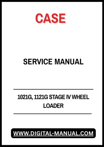 Discover the ultimate resource for maintaining your CASE 1021G and 1121G Stage IV Wheel Loaders with the comprehensive Service Manual (Part Number: 48082204). This manual is meticulously designed to provide you with detailed instructions, diagrams, and troubleshooting tips to ensure your equipment operates at peak performance.