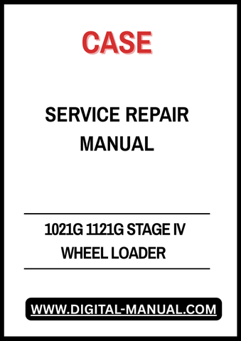 The CASE 1021G 1121G Stage IV Wheel Loader Service Repair Manual is an essential resource for any technician or operator looking to maintain and repair these powerful machines. This comprehensive manual provides detailed instructions, diagrams, and troubleshooting tips to ensure optimal performance and longevity of your loader. With easy-to-follow guidelines, you can confidently tackle repairs and maintenance tasks, saving time and reducing downtime on the job. Invest in this manual to enhance your operatio