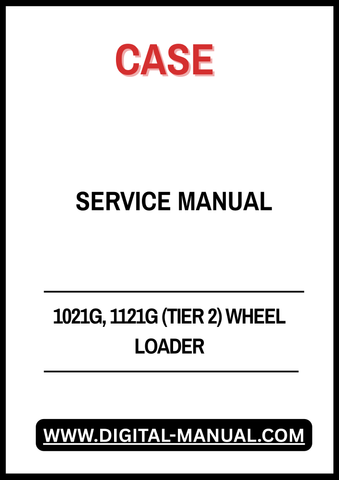 Discover the ultimate resource for maintaining your CASE 1021G and 1121G Wheel Loaders with the comprehensive Service Manual (Part Number: 48083742). This essential guide is designed to provide you with detailed instructions and insights, ensuring your equipment operates at peak performance.