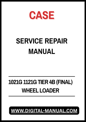 Enhance your maintenance capabilities with the CASE 1021G 1121G Tier 4B (Final) Wheel Loader Service Repair Manual. This comprehensive guide is designed to provide you with detailed instructions and diagrams, ensuring that you can efficiently troubleshoot and repair your equipment. With step-by-step procedures and essential specifications, this manual empowers you to keep your wheel loader in optimal condition, reducing downtime and extending the life of your machinery. Invest in this invaluable resource to