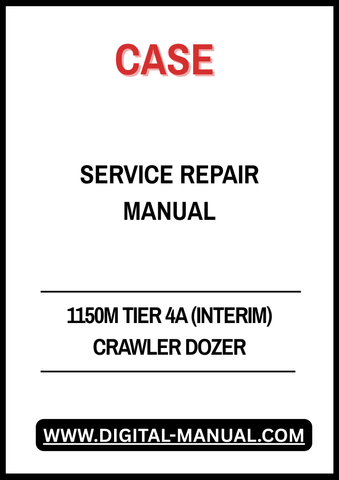 Introducing the CASE 1150M Tier 4A (Interim) Crawler Dozer Service Repair Manual, your essential guide for maintaining and repairing your heavy machinery. This comprehensive manual is designed to provide you with detailed instructions, diagrams, and specifications to ensure your dozer operates at peak performance.