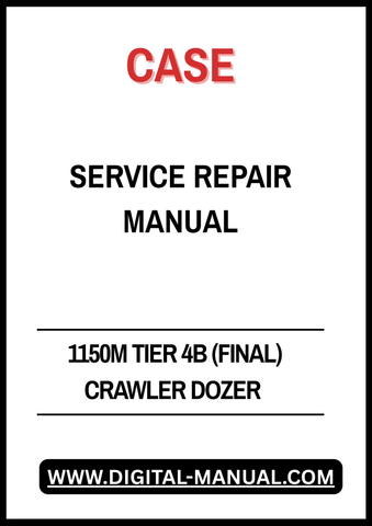 The CASE 1150M Tier 4B (Final) Crawler Dozer Service Repair Manual is an essential resource for any technician or operator looking to maintain and repair their dozer efficiently. This comprehensive manual provides detailed instructions, diagrams, and troubleshooting tips to ensure optimal performance and longevity of your equipment. With clear, step-by-step guidance, you can confidently tackle repairs and maintenance tasks, saving time and reducing downtime on the job. Invest in this manual to enhance your 