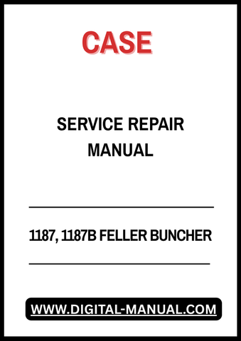 Discover the ultimate resource for maintaining your CASE 1187 and 1187B Feller Buncher with our comprehensive Service Repair Manual. This essential guide is designed to provide you with detailed instructions and insights, ensuring that your equipment operates at peak performance.