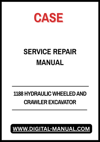 Introducing the CASE 1188 Hydraulic Wheeled and Crawler Excavator Service Repair Manual, your essential guide for maintaining and repairing your excavator with confidence. This comprehensive manual is designed to provide you with detailed instructions, diagrams, and specifications, ensuring that you have all the information you need at your fingertips.