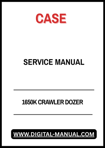 Discover the essential CASE 1650K Crawler Dozer Service Manual (Part No. 6-46470), your go-to resource for maintaining and optimizing your heavy machinery. This comprehensive manual is designed to provide you with detailed instructions, diagrams, and troubleshooting tips to ensure your dozer operates at peak performance.