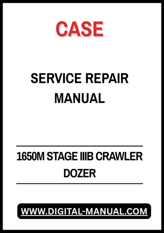 The CASE 1650M Stage IIIB Crawler Dozer Service Repair Manual is an essential resource for any technician or DIY enthusiast looking to maintain and repair their dozer efficiently. This comprehensive manual provides detailed instructions, diagrams, and troubleshooting tips, ensuring you have all the information needed to keep your equipment running smoothly. With its user-friendly format, you can easily navigate through complex procedures, saving you time and reducing downtime on the job. Invest in this manu