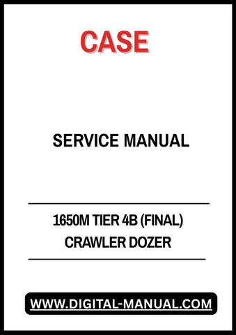 Enhance your maintenance routine with the CASE 1650M Tier 4B (Final) Crawler Dozer Service Manual (Part Number: 48048566). This comprehensive guide is designed specifically for the CASE 1650M model, ensuring you have the most accurate and detailed information at your fingertips.