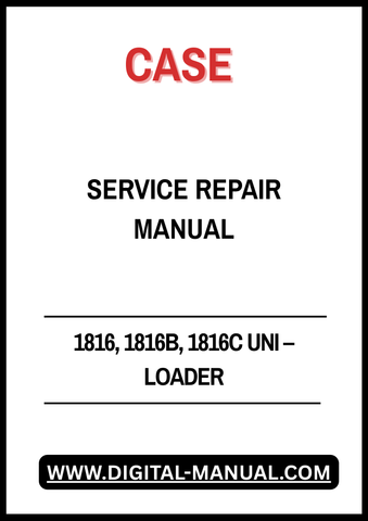 Enhance your maintenance capabilities with the CASE 1816, 1816B, 1816C Uni-Loader Service Repair Manual. This comprehensive guide is designed specifically for CASE Uni-Loaders, providing detailed instructions and diagrams to ensure efficient repairs and servicing.