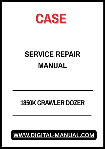 Unlock the full potential of your CASE 1850K Crawler Dozer with our comprehensive Service Repair Manual. This essential guide is designed to provide you with detailed instructions and insights, ensuring that you can perform maintenance and repairs with confidence and precision.