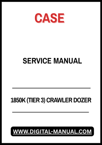 Enhance your maintenance capabilities with the CASE 1850K (Tier 3) Crawler Dozer Service Manual. This comprehensive guide is designed specifically for the CASE 1850K model, providing detailed instructions and insights to keep your dozer running smoothly and efficiently.