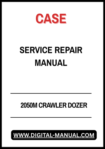 The CASE 2050M Crawler Dozer Service Repair Manual is an essential resource for any technician or DIY enthusiast looking to maintain or repair their dozer efficiently. This comprehensive manual provides detailed instructions, diagrams, and specifications tailored specifically for the CASE 2050M model, ensuring you have the right information at your fingertips.