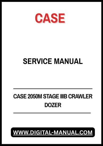 The CASE 2050M Stage IIIB Crawler Dozer Service Manual (Part Number: 47907872) is an essential resource for operators and technicians alike. This comprehensive manual provides detailed information on maintenance, troubleshooting, and repair procedures specifically designed for the CASE 2050M model, ensuring optimal performance and longevity of your equipment.