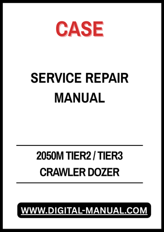 Unlock the full potential of your CASE 2050M Tier2 / Tier3 Crawler Dozer with our comprehensive Service Repair Manual. Designed to provide detailed guidance and technical expertise, this manual equips you with the knowledge to maintain, troubleshoot, and repair your machine with confidence. Featuring step-by-step instructions, detailed schematics, and expert insights, this resource is an invaluable tool for ensuring optimal performance and extended lifespan of your CASE 2050M Crawler Dozer.