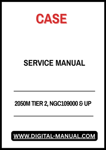Unlock the full potential of your CASE 2050M Tier 2 equipment with the NGC109000 & Up Service Manual (Part Number: 48048572). This comprehensive guide is designed to provide you with essential information for maintenance, troubleshooting, and repair, ensuring your machinery operates at peak performance.