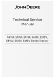 JOHN DEERE 5215F, 5315F, 5515F, 5615F, 5215V, 5315V, 5515V, 5615V SERIES TRACTOR TECHNICAL SERVICE MANUAL TM4861 - PDF