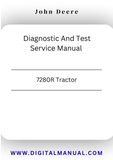 JOHN DEERE 7280R TRACTOR  DIAGNOSTIC AND TEST SERVICE MANUAL TM110019 - PDF