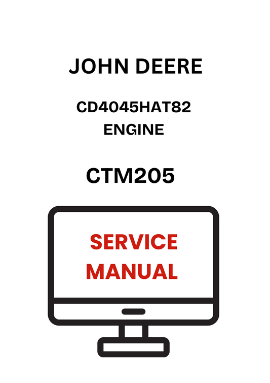 CTM205 - JOHN DEERE CD4045HAT82 ENGINE SERVICE MANUAL