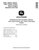 TM1606 - JOHN DEERE 770CH  MOTOR GRADERS OPERATION AND TEST MANUAL